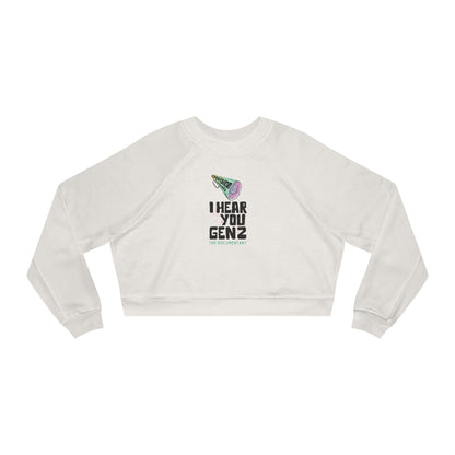 Raqvision Gen Z - That Girl Cropped Fleece Pullover