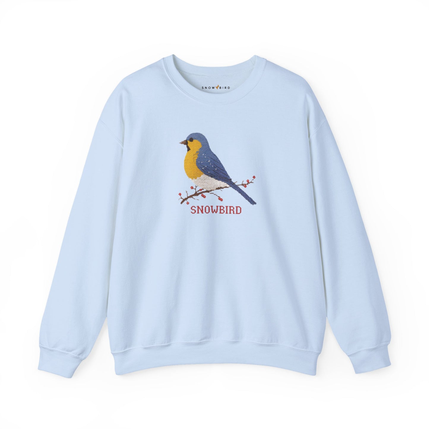Snowbird Blue Bird & Berries Crewneck Sweatshirt