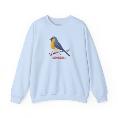 Snowbird Blue Bird & Berries Crewneck Sweatshirt