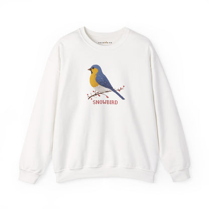 Snowbird Blue Bird & Berries Crewneck Sweatshirt