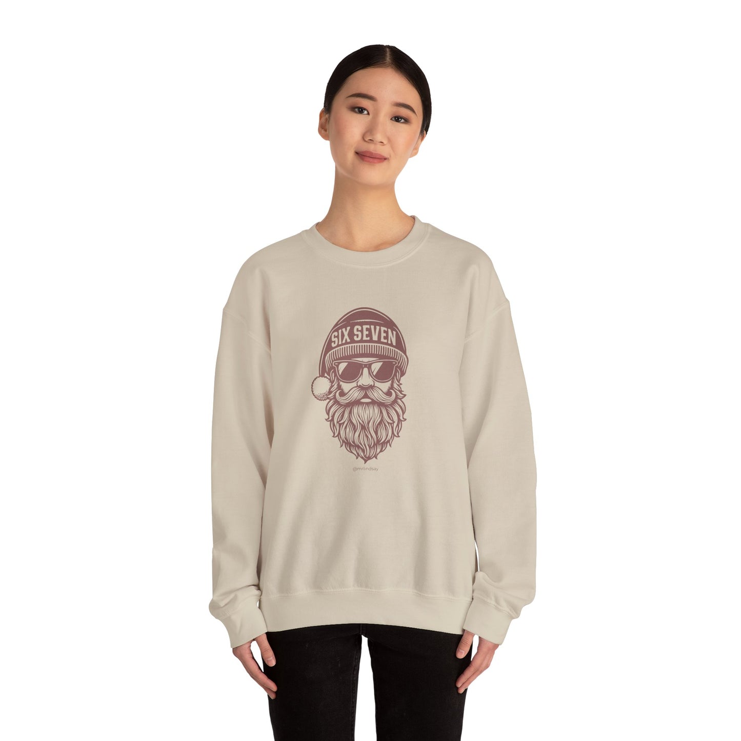 Six Seven Santa Crewneck Sweatshirt - Mr. Lindsay Certified
