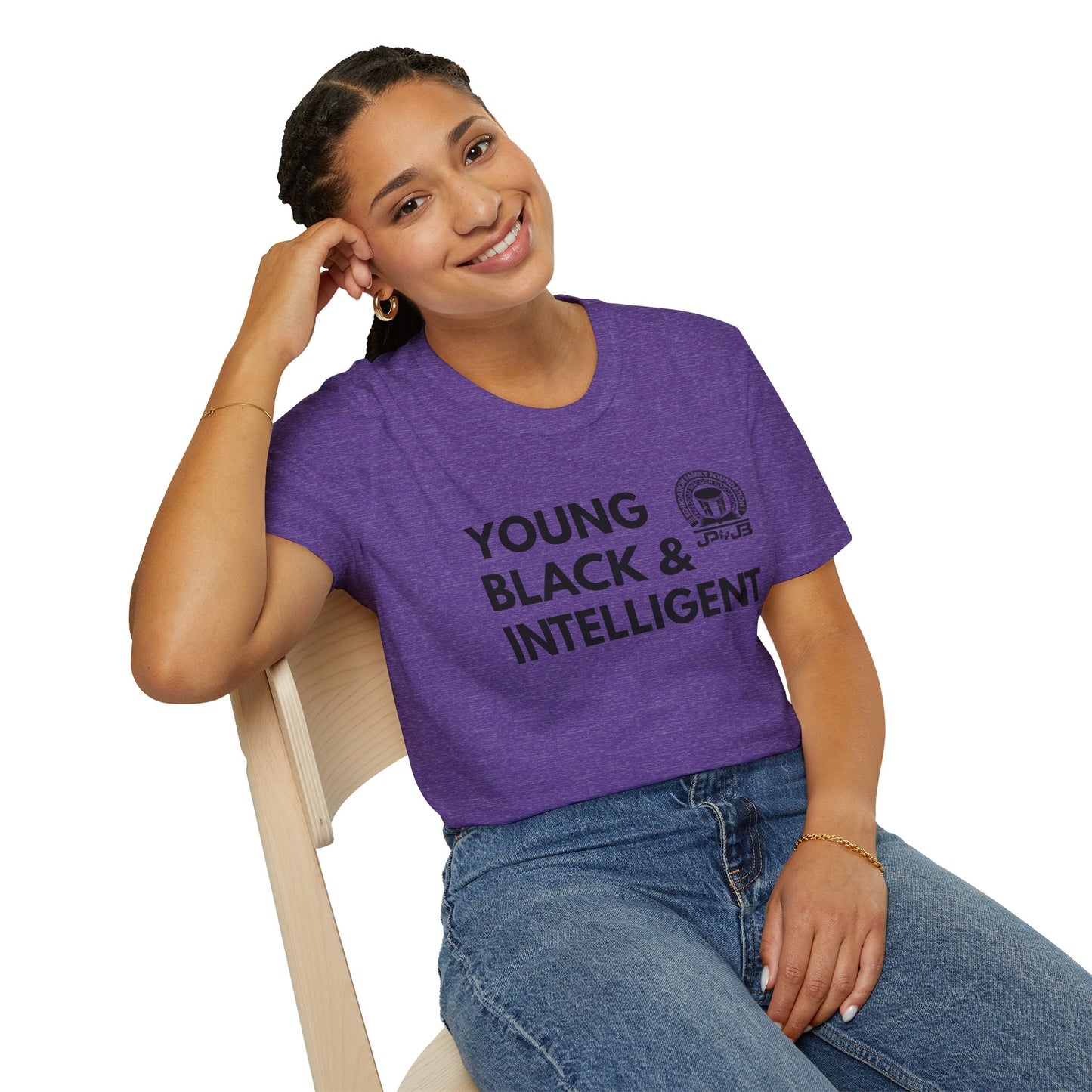 Young, Black, Intelligent JP & JB Crewneck T-Shirt