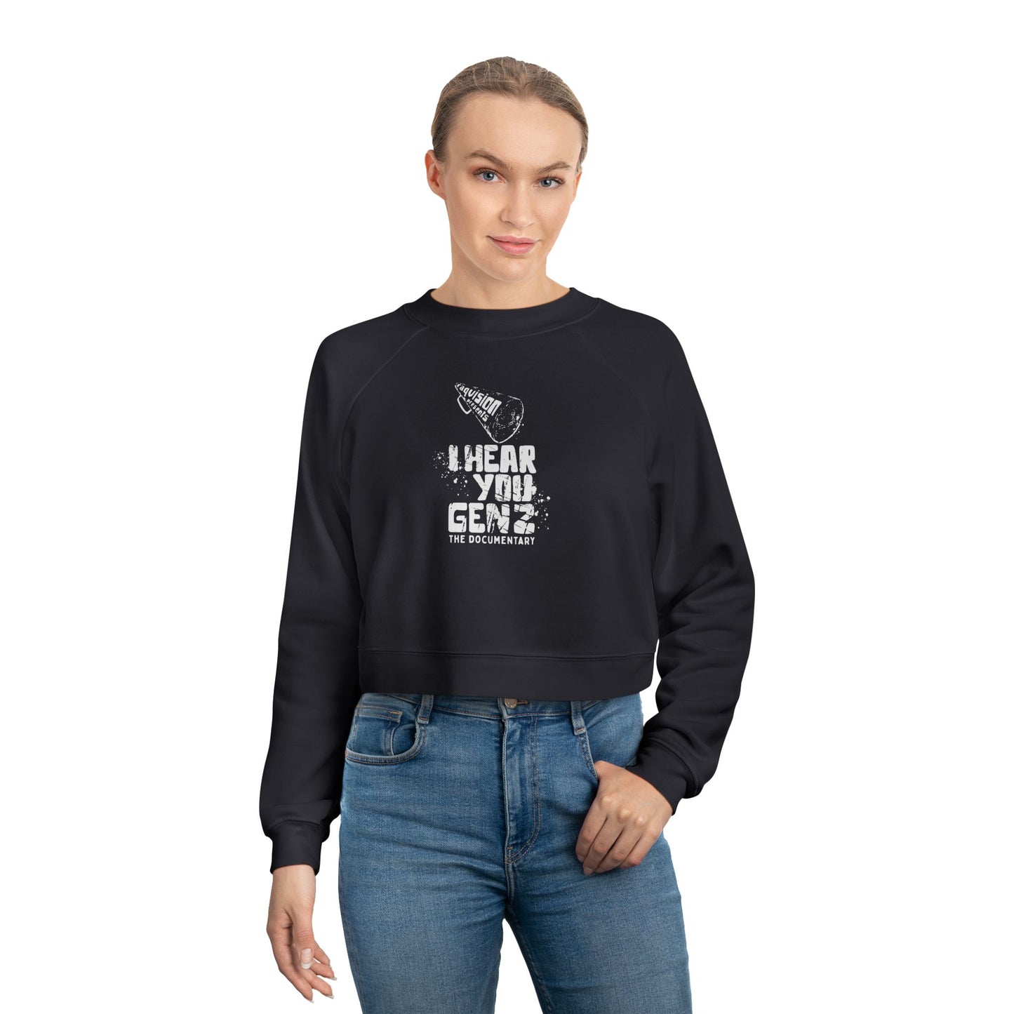 Raqvision Gen Z - That Girl Cropped Fleece Pullover