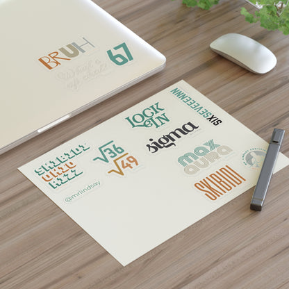 Gen Alpha Aesthetic Sticker Set - Mr. Lindsay Certified
