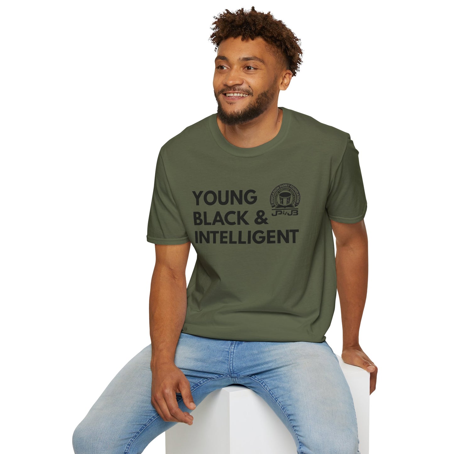 Young, Black, Intelligent JP & JB Crewneck T-Shirt