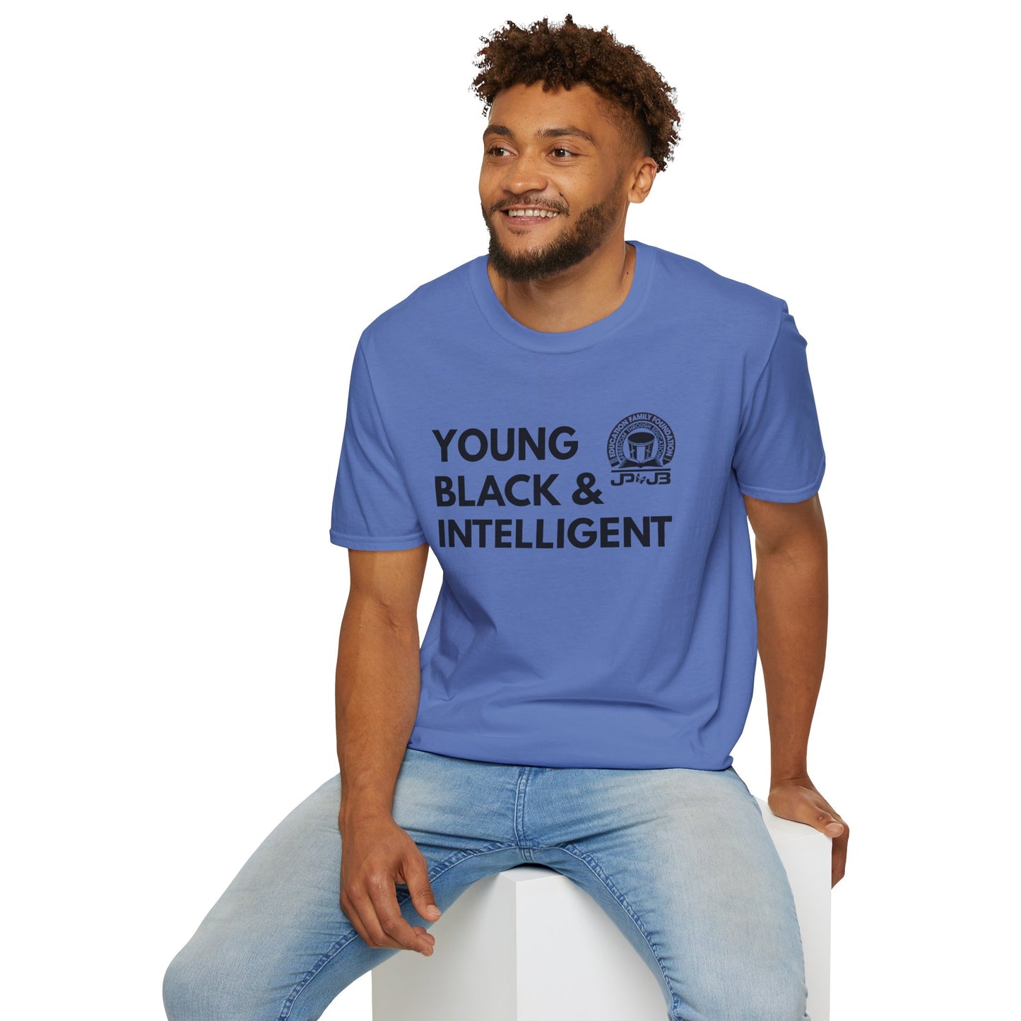 Young, Black, Intelligent JP & JB Crewneck T-Shirt