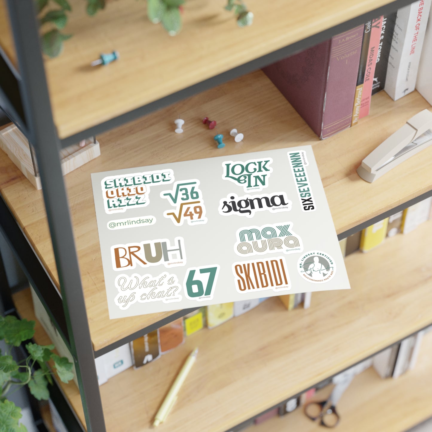 Gen Alpha Aesthetic Sticker Set - Mr. Lindsay Certified