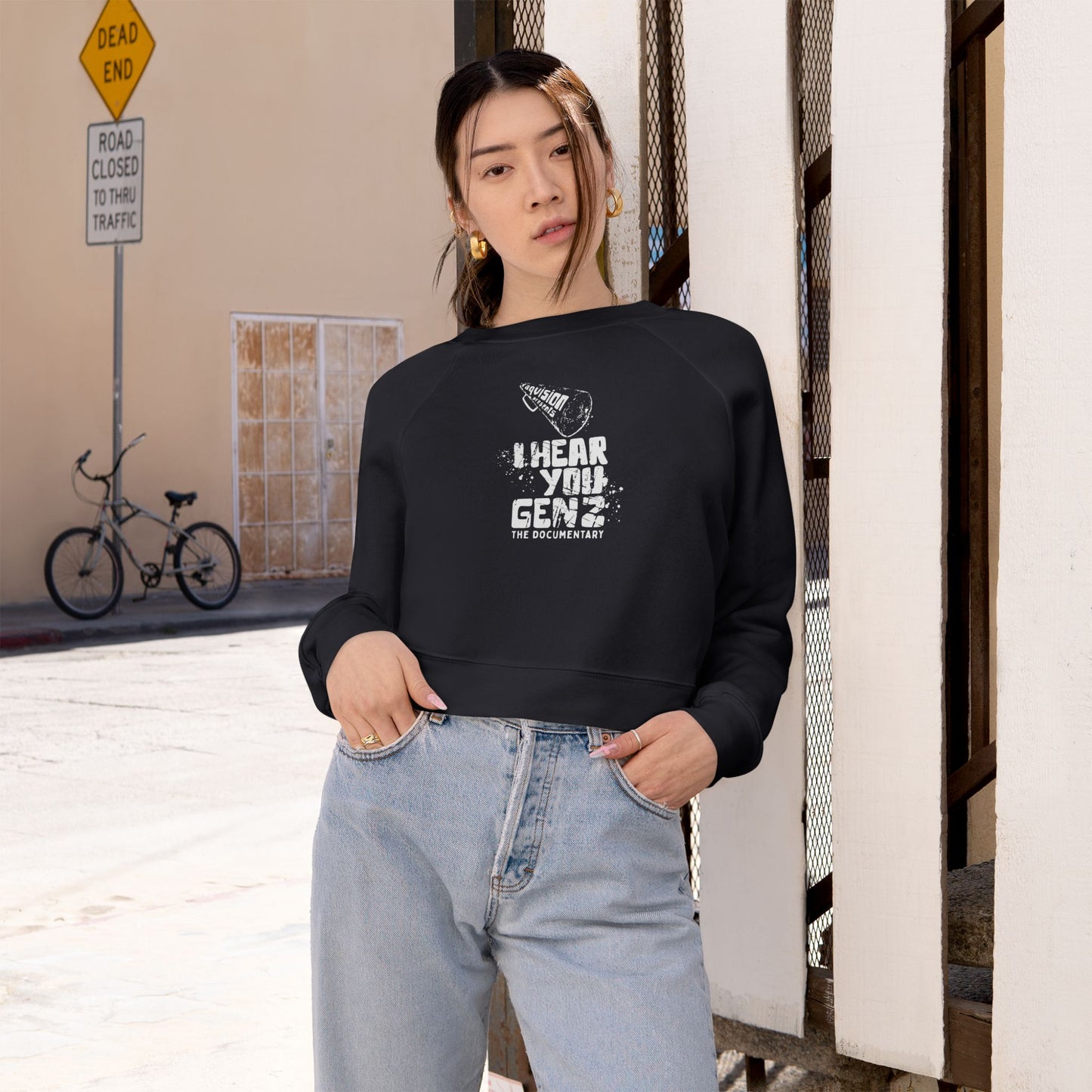 Raqvision Gen Z - That Girl Cropped Fleece Pullover