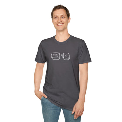 Control Copy Keyboard Duo Softstyle T-Shirt Adult