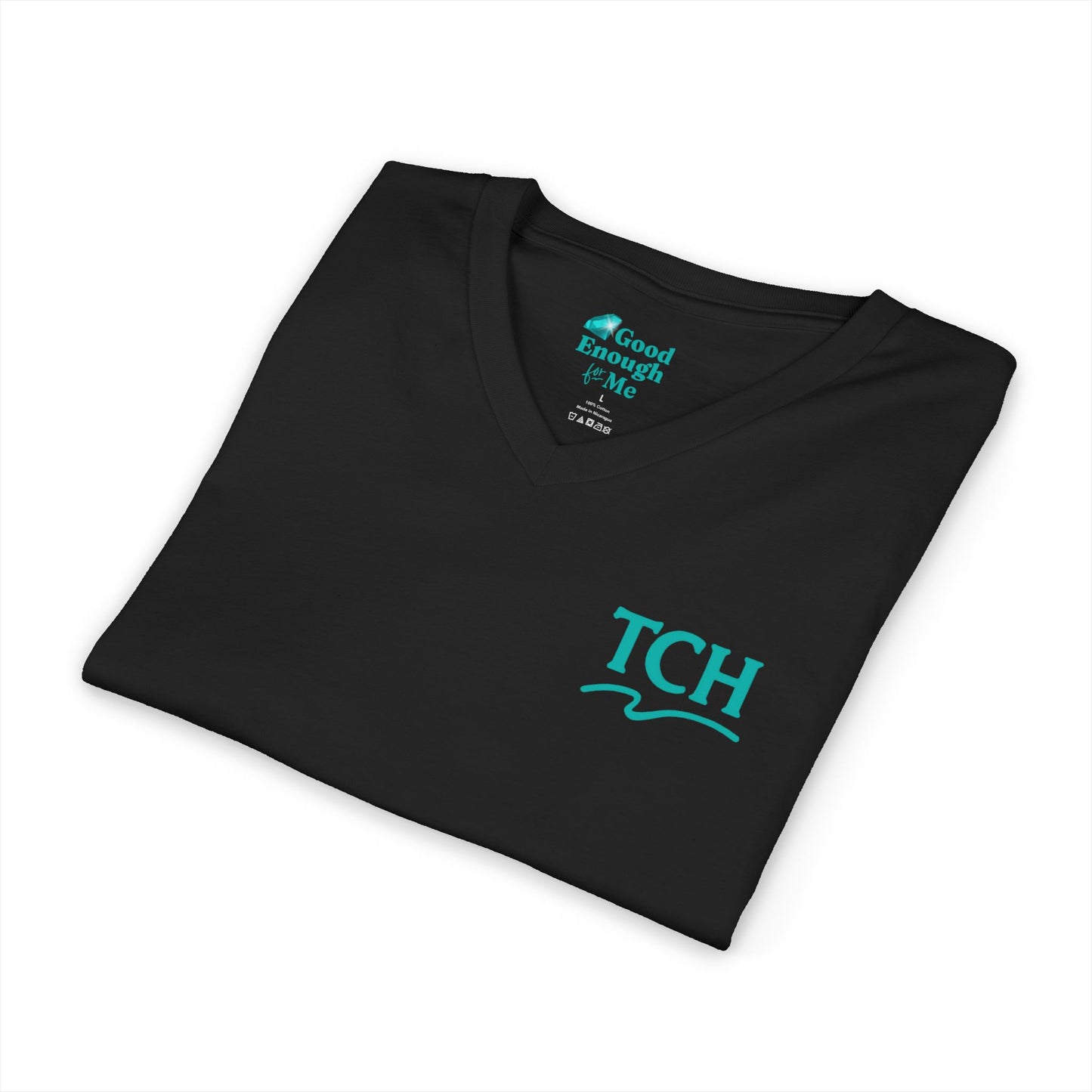 TCH Chest Logo V-Neck Tee