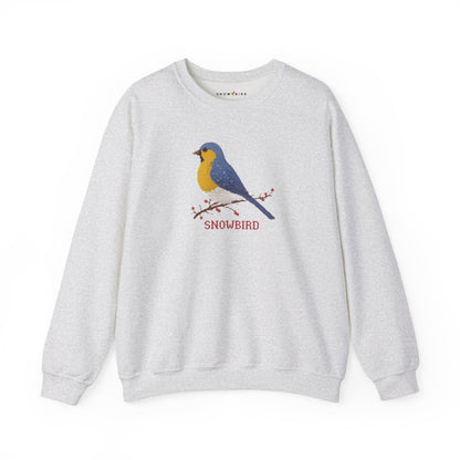Snowbird Blue Bird & Berries Crewneck Sweatshirt