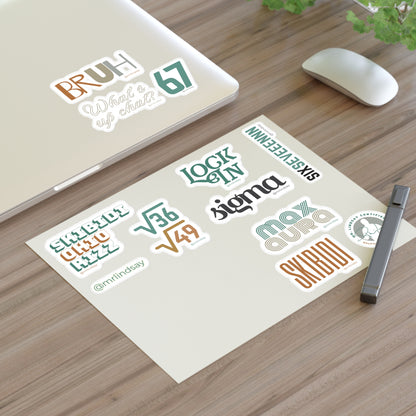 Gen Alpha Aesthetic Sticker Set - Mr. Lindsay Certified