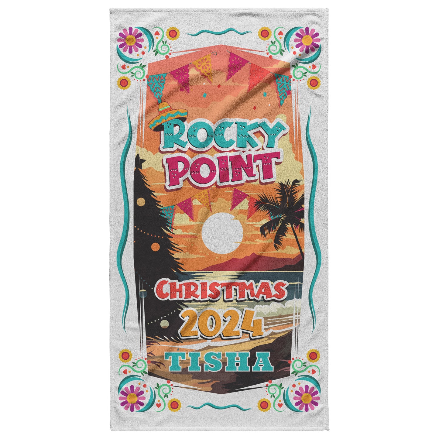 Custom Beach Towel with Name