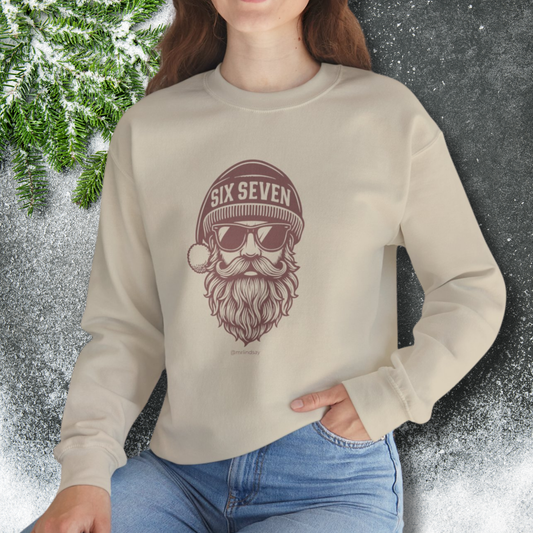 Six Seven Santa Crewneck Sweatshirt - Mr. Lindsay Certified