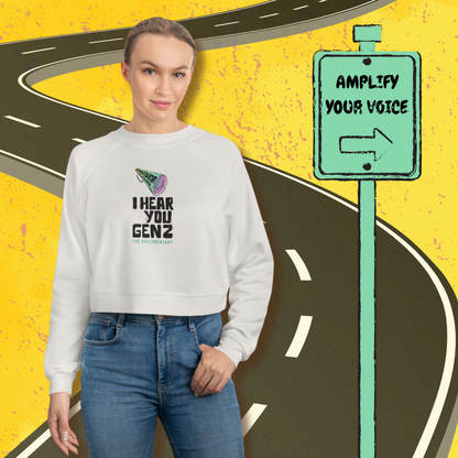 Raqvision Gen Z - That Girl Cropped Fleece Pullover