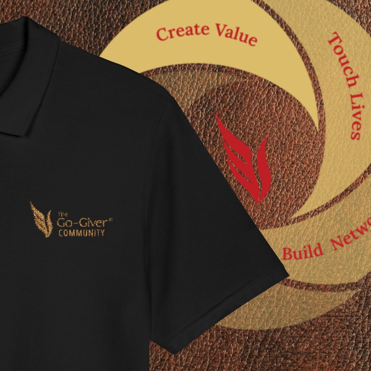 The Go Giver® Community Polo Shirt - Gold Logo