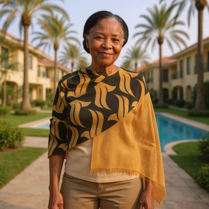 Snowbird Signature Collection - Gold Gradient Lightweight Scarf