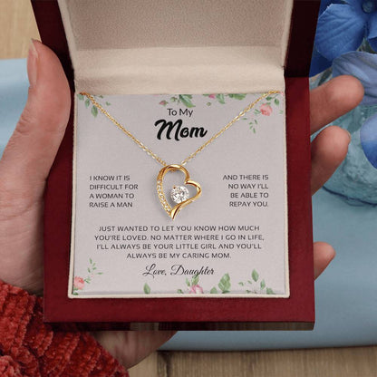 To My Mom | You'll Always Be My Caring Mom - Forever Love Necklace