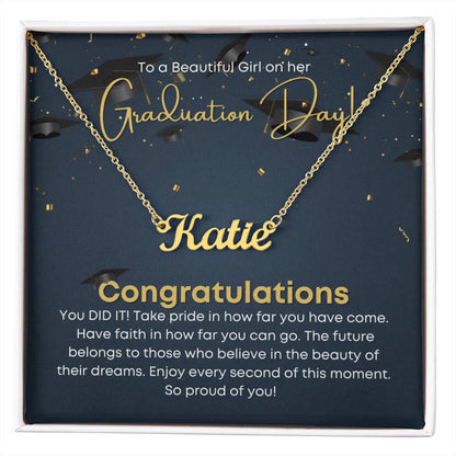 Graduation Personalized Name Necklace
