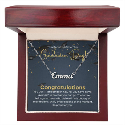 Graduation Personalized Name Necklace