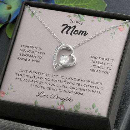 To My Mom | You'll Always Be My Caring Mom - Forever Love Necklace