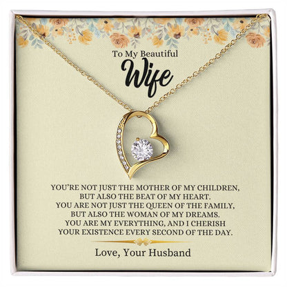 To My Beautiful Wife | You Are My Everything - Forever Love Necklace